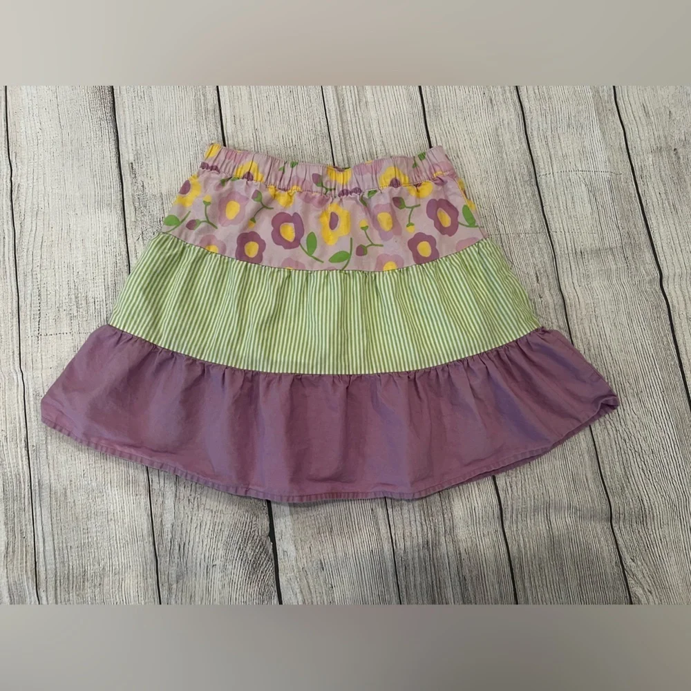 GYMBOREE Floral and Striped Multicolor girls Skirt/size 8